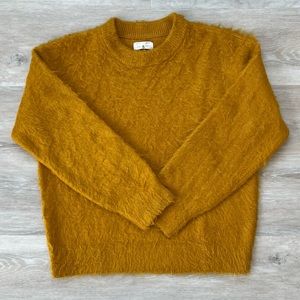 Lou & Grey Yellow Fuzzy Sweater